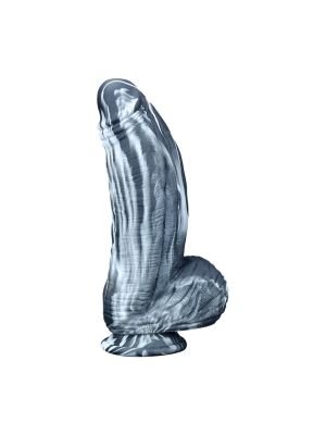 Μεγάλο Ρεαλιστικό Ομοίωμα Πέους Fat Dick 18 x 6.5 cm Black/White
