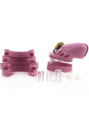 Silicone chastity cage 7 x 3.3 cm Pink