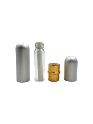 Silver Aluminium Popper Inhaler
