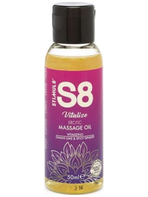Λάδι Μασάζ S8 Massage Oil Green Tea & Lilac Blossom 125ml - Ερωτικό Gel