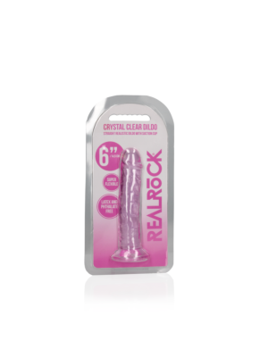 Straight Realistic Dildo with Suction Cup Pink