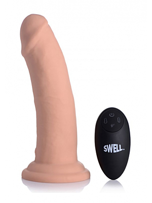 Swell 7X Inflatable & Vibrating 7" Silicone Dildo