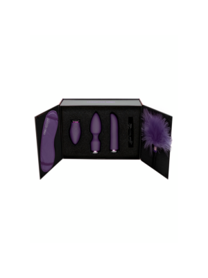 Pleasure Kit #4 - Vibrator with Different Attachments Purple