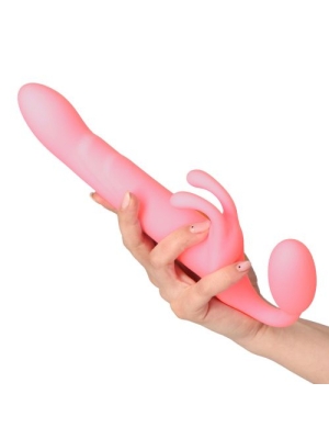 Επαναφορτιζόμενος Δονητής Κουνελάκι Third Joy Rabbit Vibrator (Ροζ) - Toyz4lovers - ΣΙλικόνη