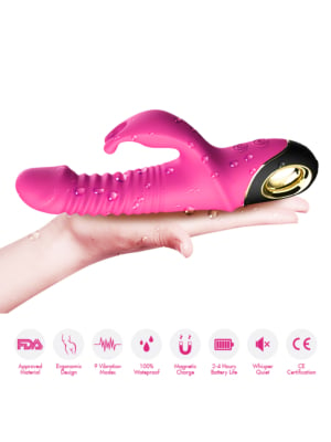 Thrusting Rabbit Vibrator Zing Pink