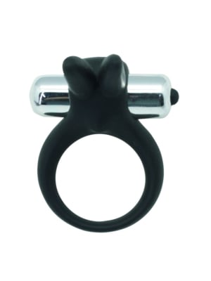 Δονούμενο Δαχτυλίδι Πέους Timeless Stretchy Cock Ring (Μαύρο) - Toyz4Lovers