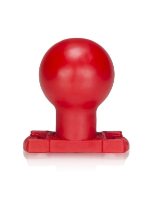 Πρωκτική Σφήνα Oxballs Trainer Slider-Strap Harness Butt Plug - Red XL- Anal Plug Σιλικόνης
