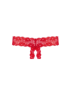Underneath - Kyra Crotchless Thong Red