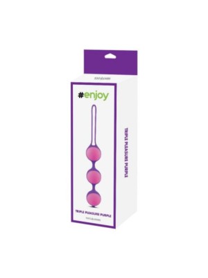 Vaginal balls Bi-Balls Triple purple