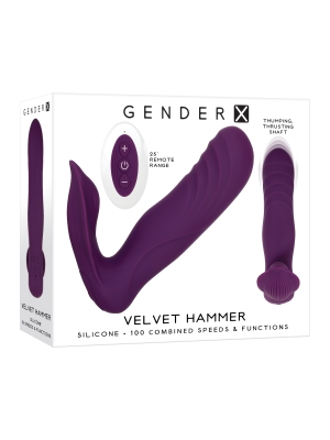 Δονούμενη Πρωκτική Σφήνα Gender X Velvet Hammer 