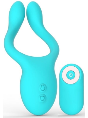 Αδιάβροχος Επαναφορτιζόμενος Κλειτοριδικός Δονητής Intense Vibe Light Blue Stimulator - Toyz4Lovers