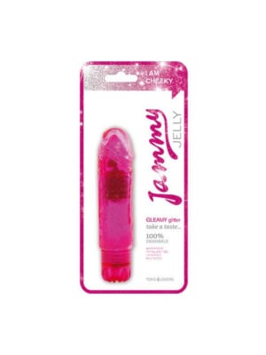 Vibrator jammy jelly gleamy glitter pink