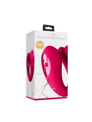 Yoko - Triple Action Vibrator Dual Prongs with Clitoral Pulse Wave