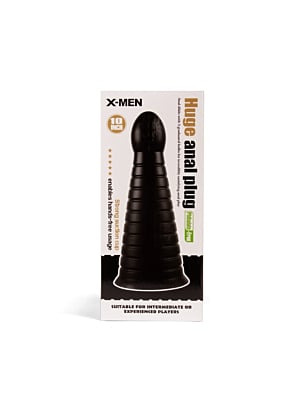 X-MEN 10 inch Huge Anal Plug Black