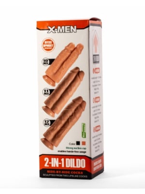 X-Men 12" 2-in-1 Dildo Flesh