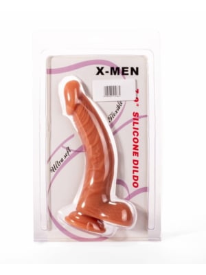 X-MEN 7.9" Silicone Dildo Flesh