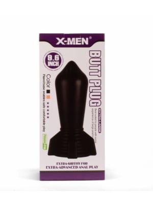 X-MEN 9.6" Huge Butt Plug Black 2