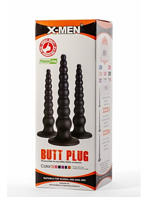 X-Men Butt Plug Black L