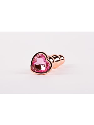 X-Men Secret Shine Booty Call Metal Butt Plug with Gem Gold S
