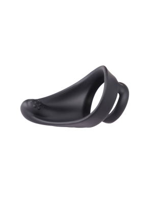 Penis Ring Taint Teaser Silicon Black