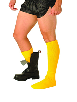 Κίτρινες Φετίχ Κάλτσες για Μπότες
