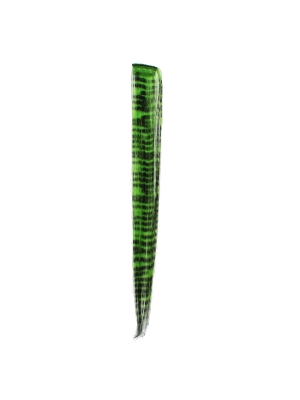 Aprox. 40cm Green Zebra Print Hair Highlights/ Extensions