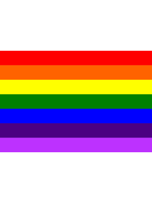 5 x 3 Feet Rainbow Flag with Brass Eyelets