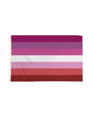 5 x 3 Feet Lesbian Flag with Brass Eyelets