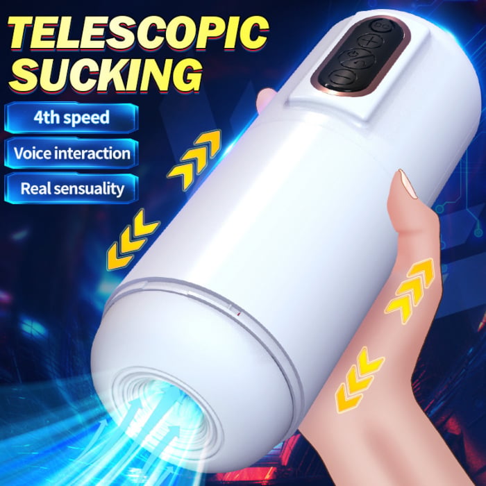 Masturbator Fully AutomaticTelescopic Voice Interaction