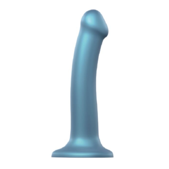 Metallic Blue Mono Density Dildo M