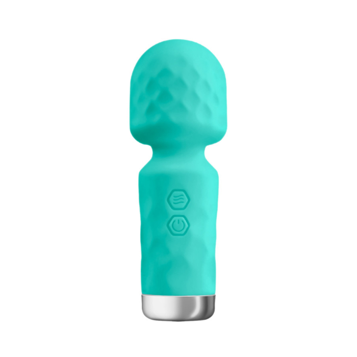 King Wand Green Mini Silicone Wand Vibrator