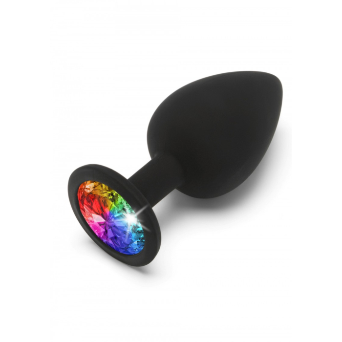 Πρωκτική Σφήνα Rainbow Booty Jewel Butt Plug - Large