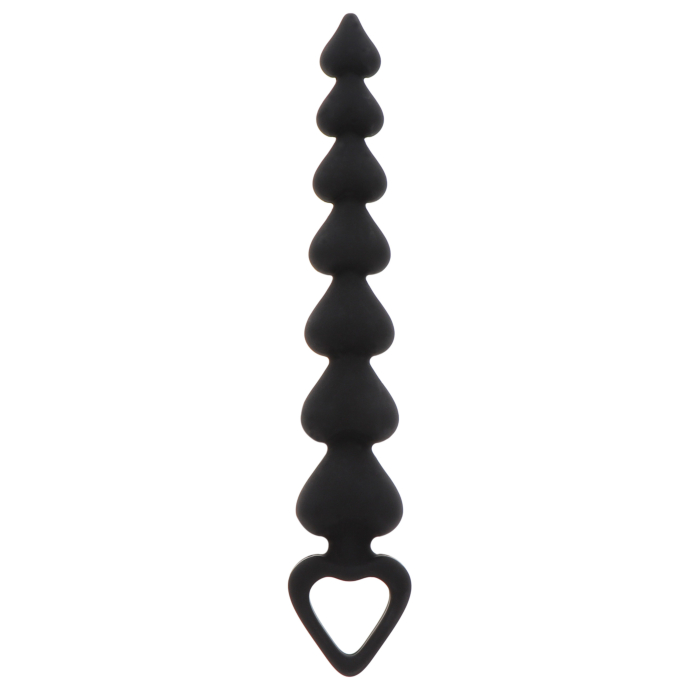 ToyJoy Heart Anal Beads Black
