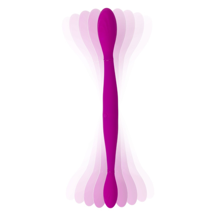 Toy Joy Infinity Double Dildo Vibrator - Ροζ Επαναφορτιζόμενος Διπλός Δονητής