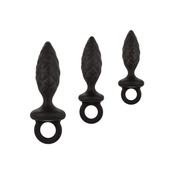 Calexotics Silicone Anal Probe Kit - Μαύρες Πρωκτικές Σφήνες
