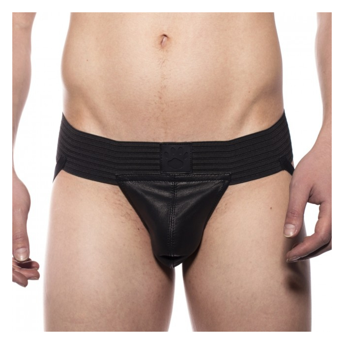 Prowler RED Pouch Real Leather Jock - Black