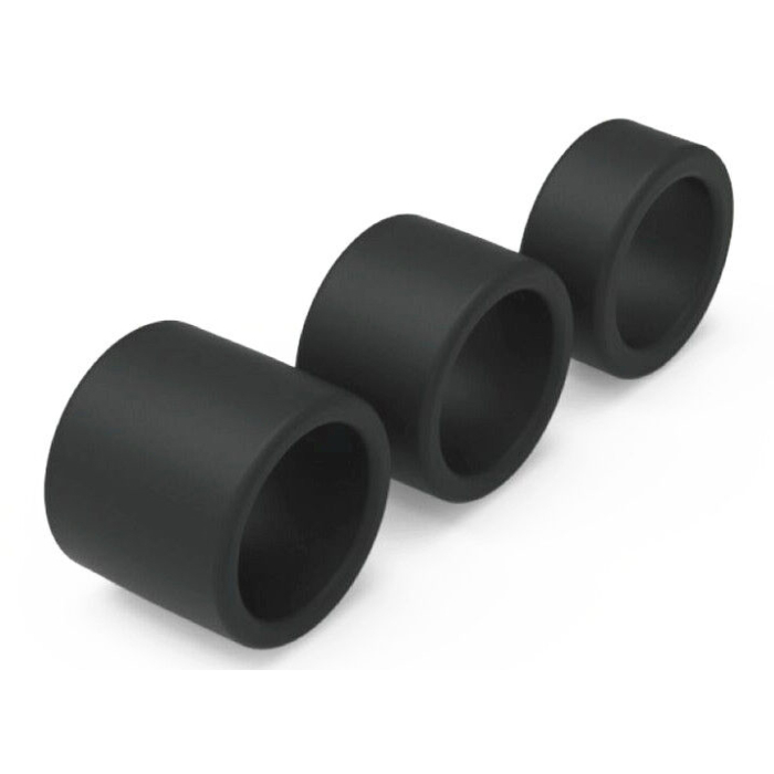 Squeezer - Liquid Silicone Ball Tugger - Black  20 x 34 mm