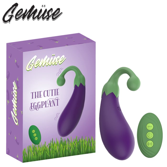 Gemüse - The Cutie Eggplant- 9 Speed Vibrating Silicone Veggie