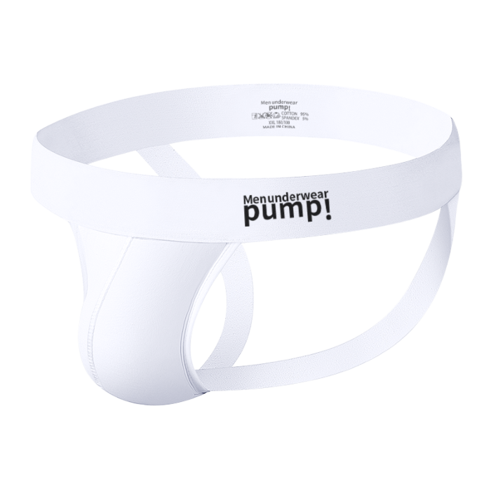 Sexy Jockstrap for Men White Pump