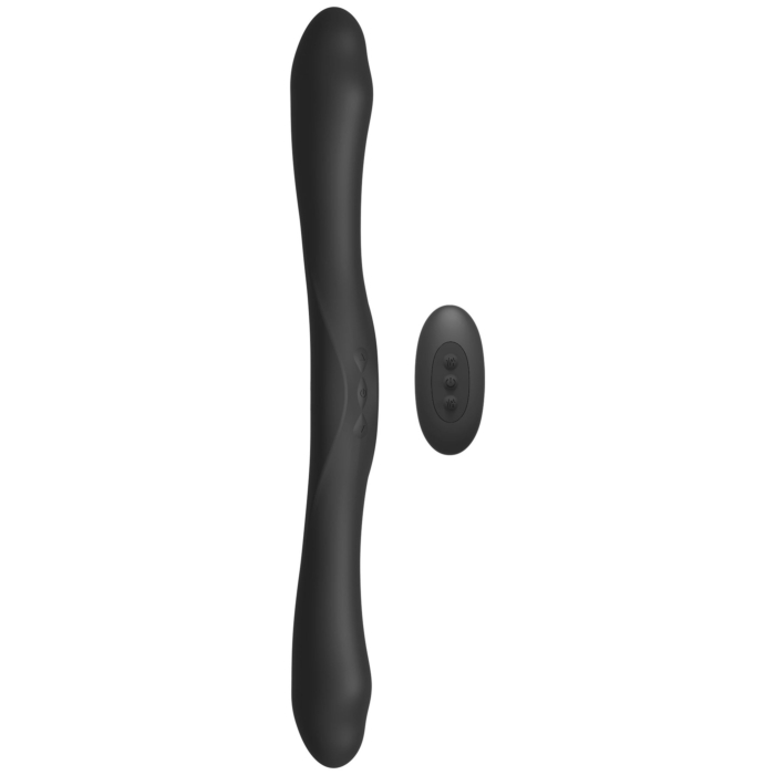 Διπλός Δονητής Σιλικόνης Kink Dual-Flex Remote Controlled Vibrator - Doc Johnson