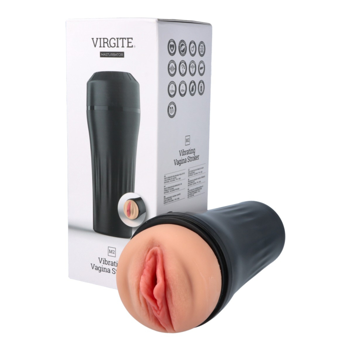 M2 Masturbator Vibrator Usb Vagina Flesh