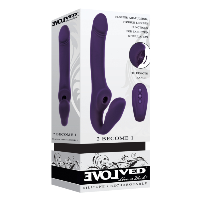 Δονούμενο Strapless Strap On Evolved 2 Become 1 