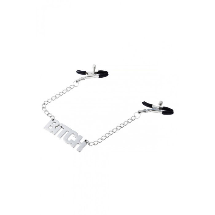 Κλιπσάκια Θηλών Bitch Nipple Clamps με Αλυσίδα - Soiemio