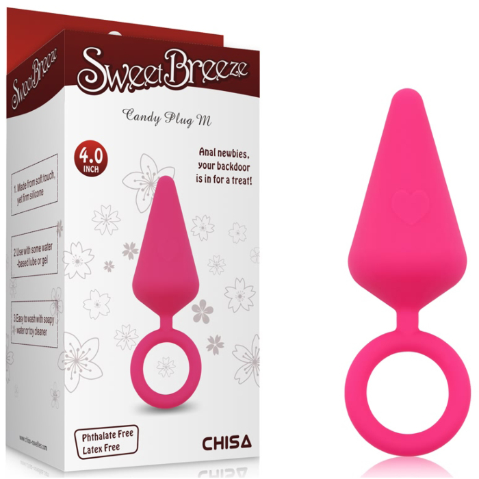 Πρωκτική Σφήνα Sweet Breeze Candy Butt Plug M (Ροζ) - Chisa