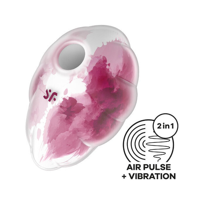 Satisfyer Cloud Dancer red print Clitoral Toy
