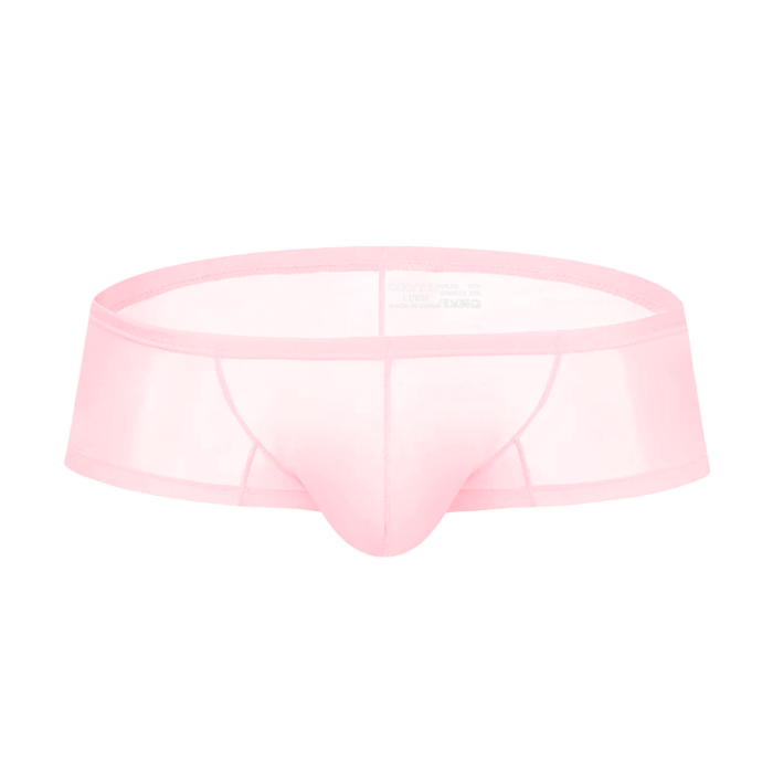 Men's Breathable Boxer - Brief Sheer Elegance Quick-Dry Ultra-Soft Pink