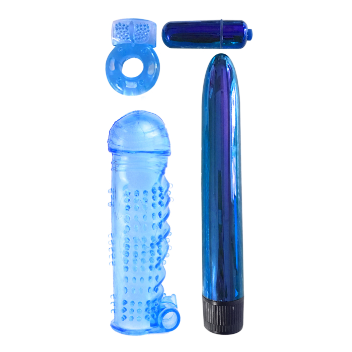 Pipedream Classix Ultimate Pleasure Couples Kit 18cm Blue