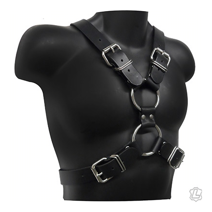 Men's Cross Fetish Harness by Vegan Leather
