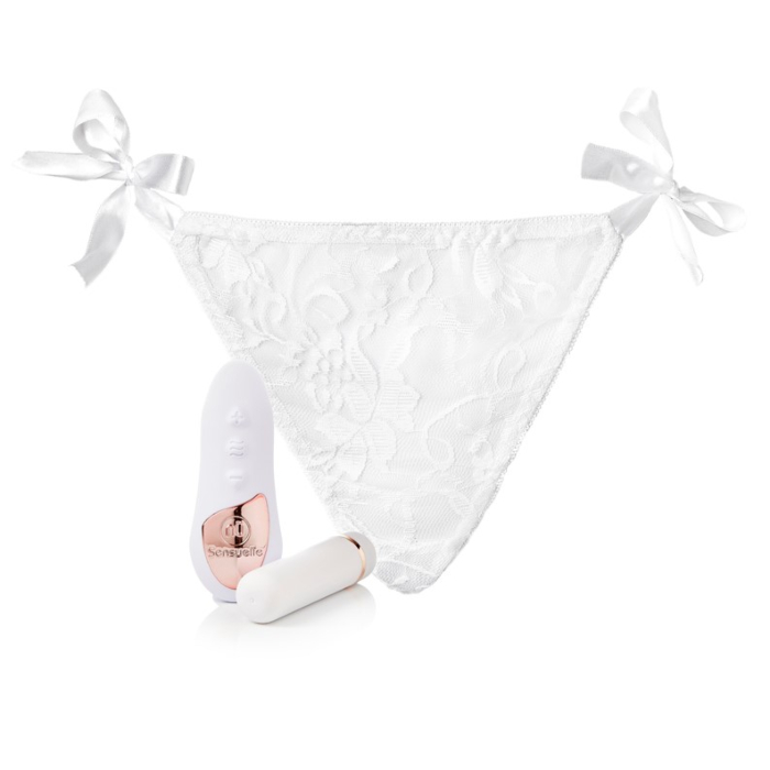 Nu Sensuelle Remote Control Pleasure Panty 15 Function White OS