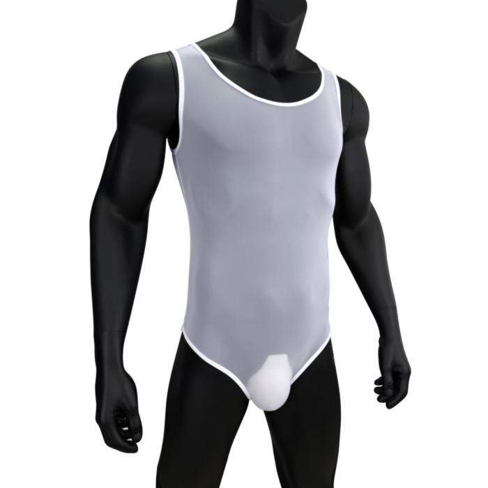 Mens Bodysuit White